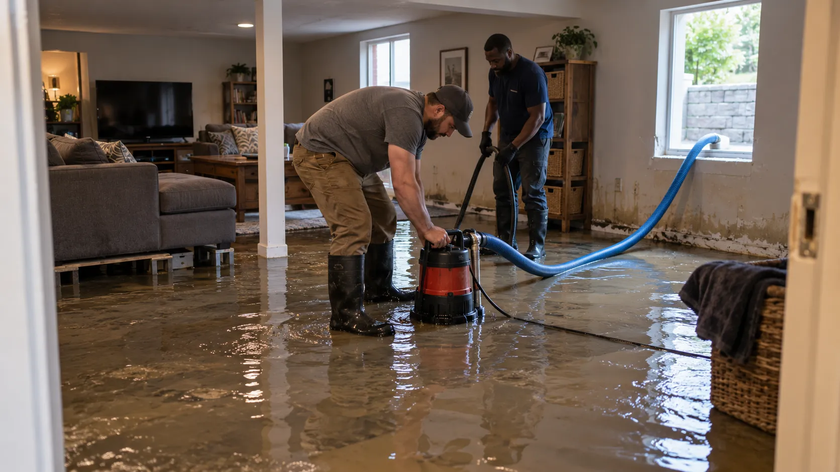 Flooded Basement Cleanup in Louisville, KY